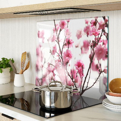 Glas skærebræt Kirsebærblomster i blomst