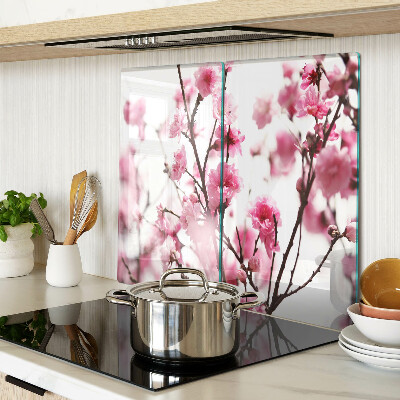 Glas skærebræt Kirsebærblomster i blomst