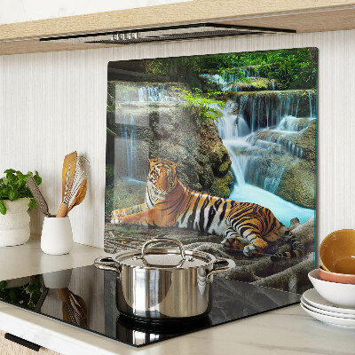 Skærebræt i glas Tiger i sit naturlige habitat