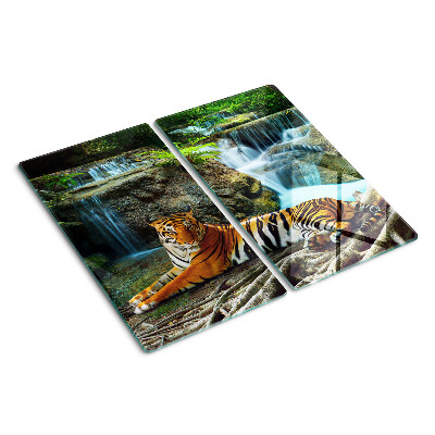 Skærebræt i glas Tiger i sit naturlige habitat