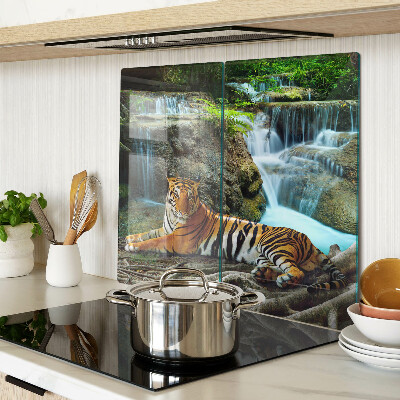 Skærebræt i glas Tiger i sit naturlige habitat