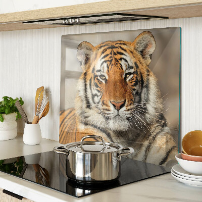 Skærebræt i glas Tiger i naturlige omgivelser