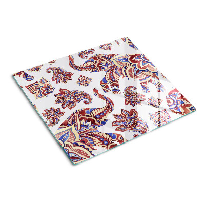 Glas skærebræt Paisley-mønster med blomster