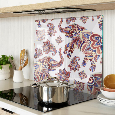 Glas skærebræt Paisley-mønster med blomster