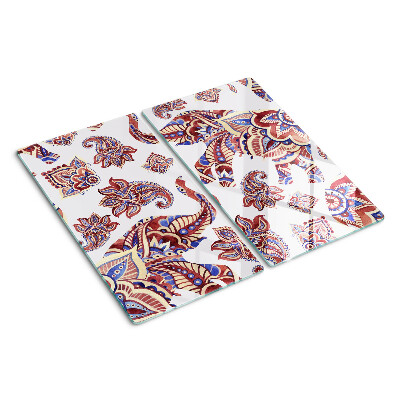 Glas skærebræt Paisley-mønster med blomster