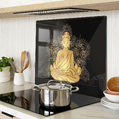 Skærebræt i glas Buddha i meditation