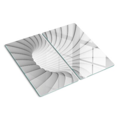 Glas skærebræt Spiralformet indre