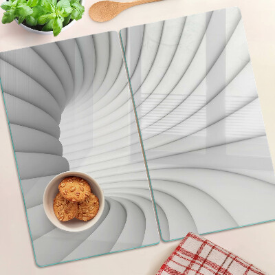 Glas skærebræt Spiralformet indre