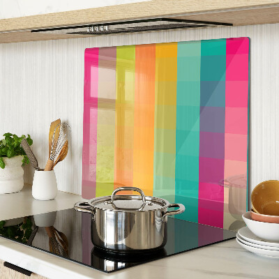 Glas skærebræt Farverig geometri med gradient