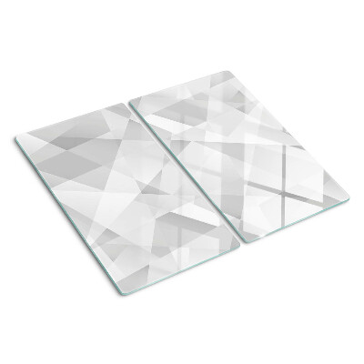 Skærebræt i glas Geometri i grå nuancer