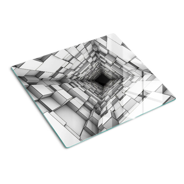 Skærebræt i glas 3D-kubelabyrint