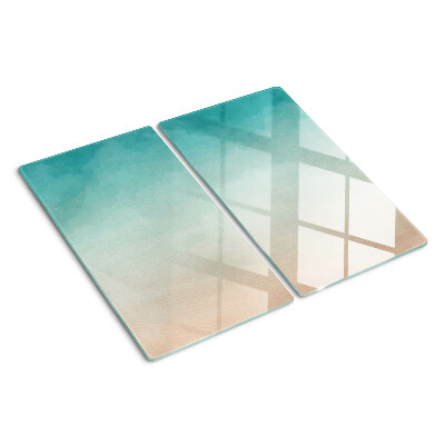 Glas skærebræt Blå og orange gradient