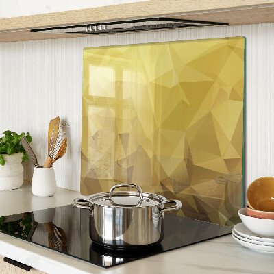 Skærebræt i glas Geometri i nuancer af guld