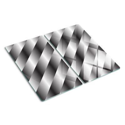 Glas skærebræt Geometriske mønstre i grå nuancer