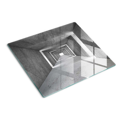 Glas skærebræt Arkitektonisk tunnel i grå nuancer