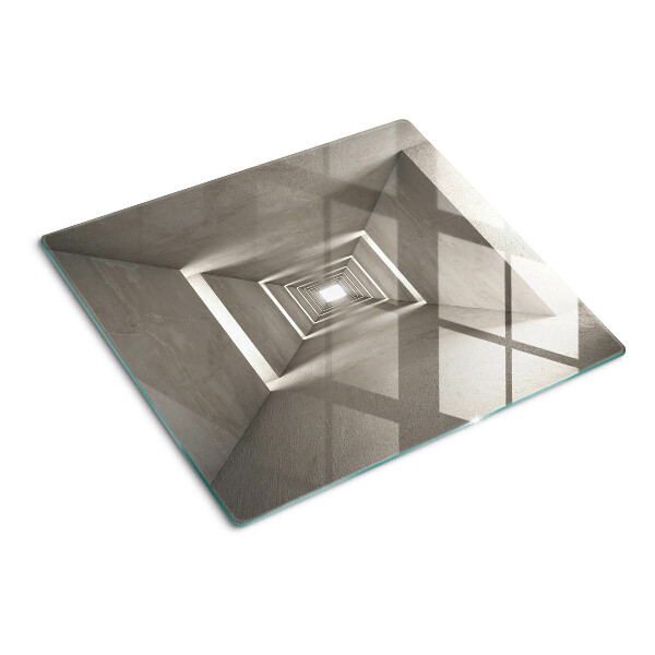Skærebræt i glas Geometrisk interiør med dybdeeffekt