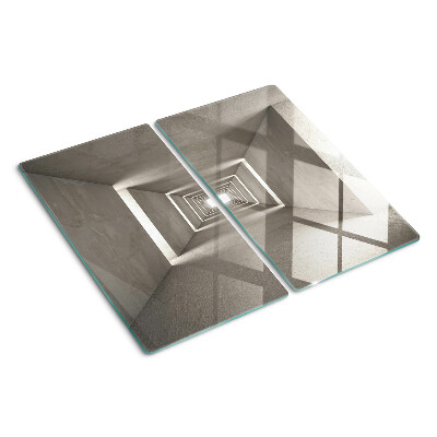 Skærebræt i glas Geometrisk interiør med dybdeeffekt