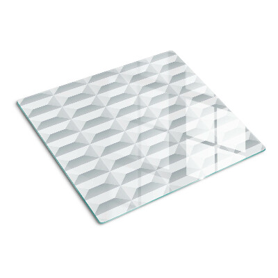 Glas skærebræt 3D-terninggeometri