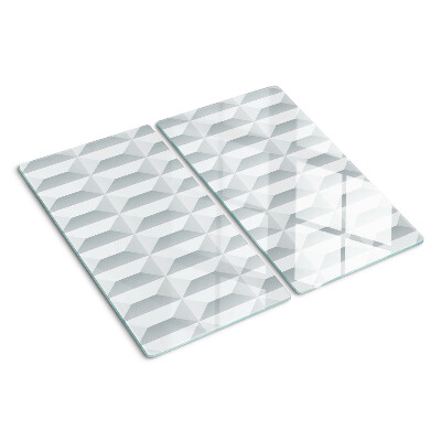 Glas skærebræt 3D-terninggeometri