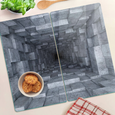 Glas skærebræt Dyb hul illusion