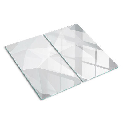 Glas skærebræt Geometriske former i grå nuancer
