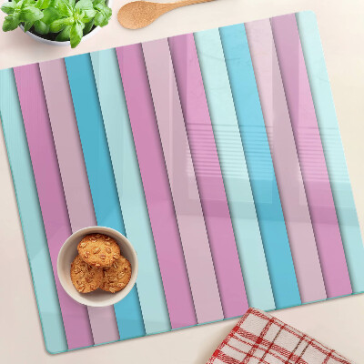 Glas skærebræt Geometri i pastelfarver