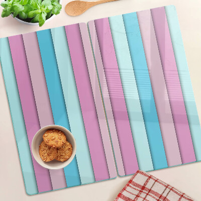 Glas skærebræt Geometri i pastelfarver