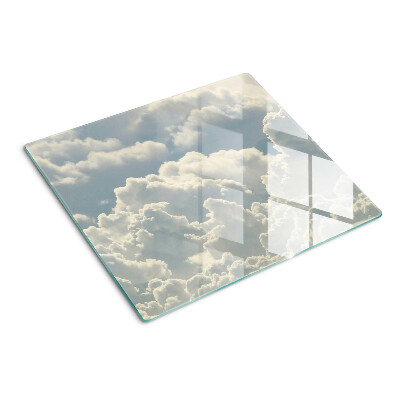 Skærebræt i glas Skyer på himlen
