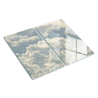 Skærebræt i glas Skyer på himlen