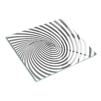 Glas skærebræt Optisk spiralmotiv