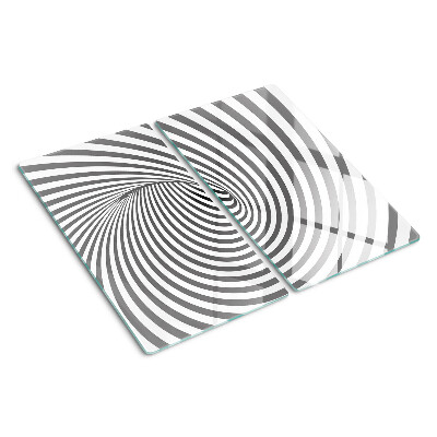 Glas skærebræt Optisk spiralmotiv