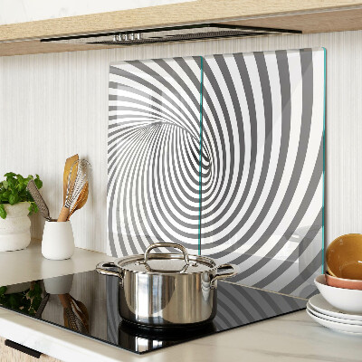 Glas skærebræt Optisk spiralmotiv