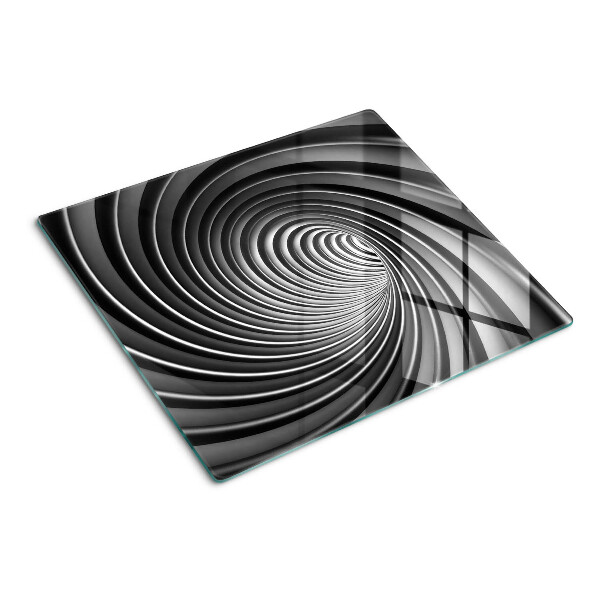 Glas skærebræt Hvirvlende spiralmønster