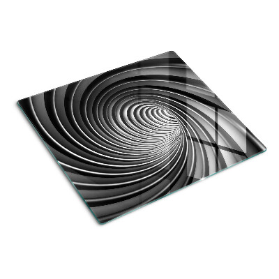 Glas skærebræt Hvirvlende spiralmønster