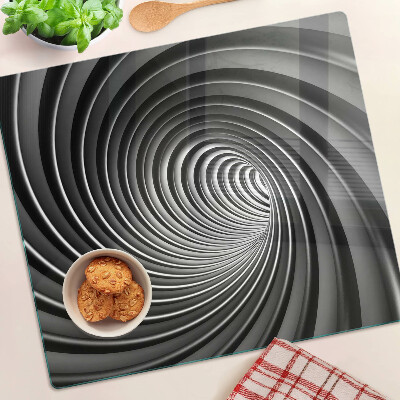 Glas skærebræt Hvirvlende spiralmønster