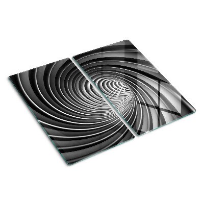 Glas skærebræt Hvirvlende spiralmønster
