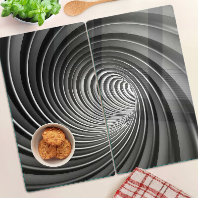 Glas skærebræt Hvirvlende spiralmønster