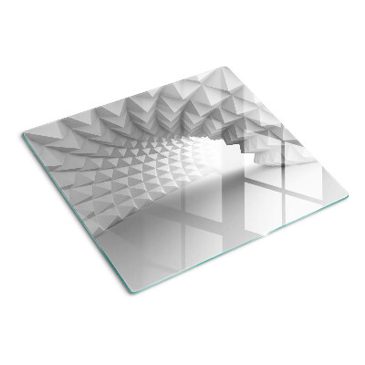 Glas skærebræt Geometrisk 3D-mønster