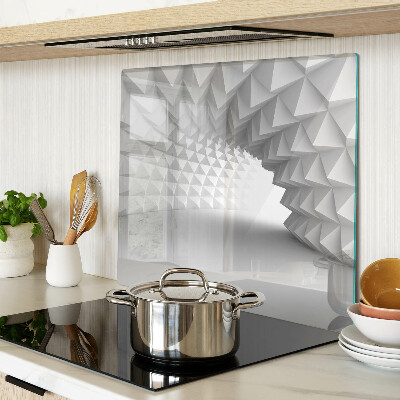 Glas skærebræt Geometrisk 3D-mønster