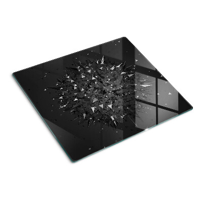 Skærebræt i glas Abstrakt geometrisk mønster