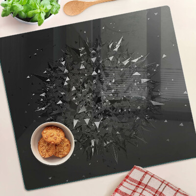 Skærebræt i glas Abstrakt geometrisk mønster