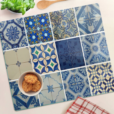 Skærebræt i glas Mosaikflisemønster