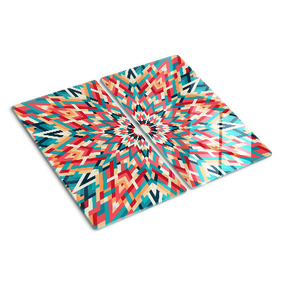 Glas skærebræt Flerfarvet mandala
