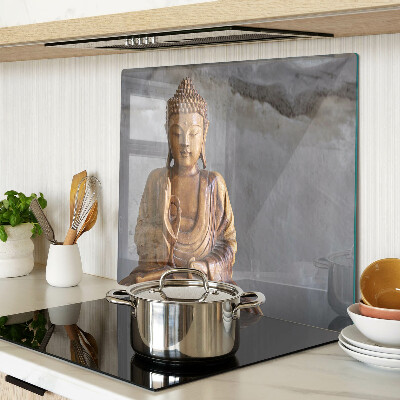 Glas skærebræt Buddha i meditation
