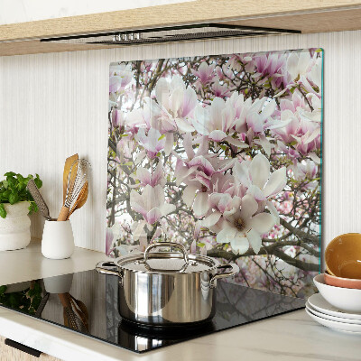 Skærebræt i glas Magnoliablomster