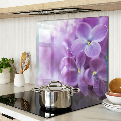 Glas skærebræt Blomster i lilla nuancer