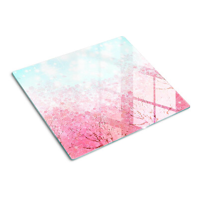 Glas skærebræt Sakura blomstermotiver