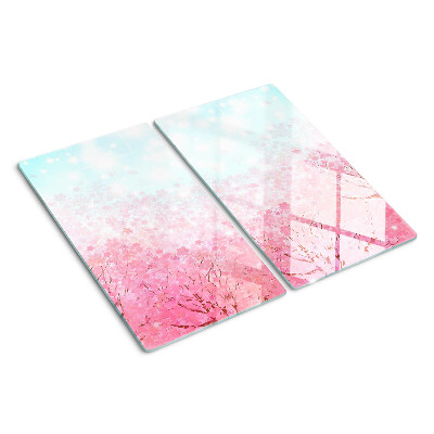 Glas skærebræt Sakura blomstermotiver