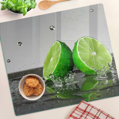 Skærebræt i glas Citroner i vand