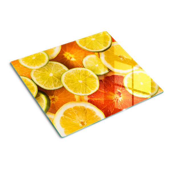 Skærebræt i glas Citrusfrugter og citrusfrugter